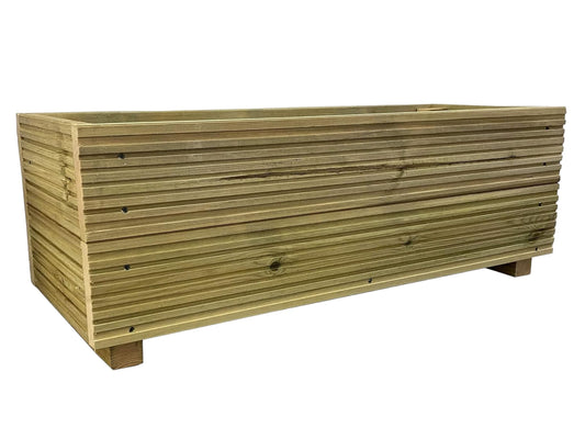 Cutncraft Designs Large Decking patio Planter -Wooden Decking Patio Planter Trough herb Box 88cm