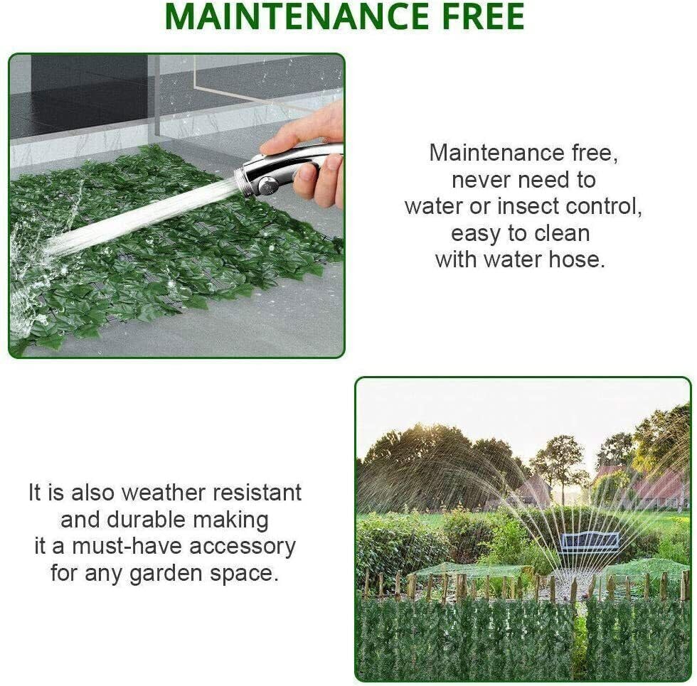 Artificial Ivy Leaf Hedge 1m x 3m Ivy Leaf Screening Roll Screening Panels On Roll Privacy Garden Fence