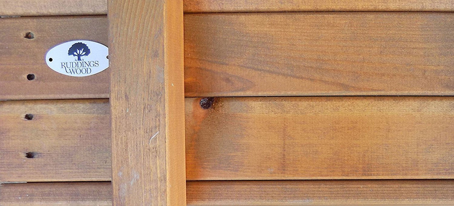 RUDDINGS WOOD Set of 2 x 60cm Wooden Trough Planter - Plant Container Box Fully Assembled