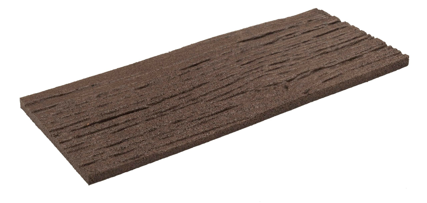 Nicoman Railroad Tie Garden Stepping Stone Wood Effect Railway Sleeper Eco Friendly Rubber Rail Road Outdoor Sleepers - (Earth, 61x25.5cm, Set of 4)