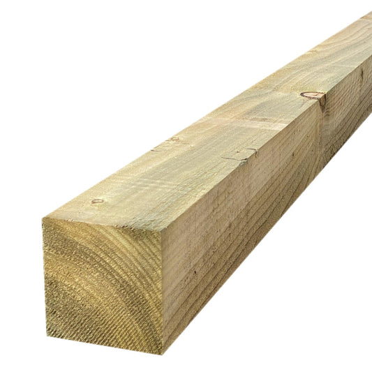 Pressure-Treated Square wooden post Gate or Fence posts garden timber wood 4ft 1.2m x 75mm x 75mm, Timber Fencing Post 3" x 3" fence posts, 4ft (120cm) Wooden Post