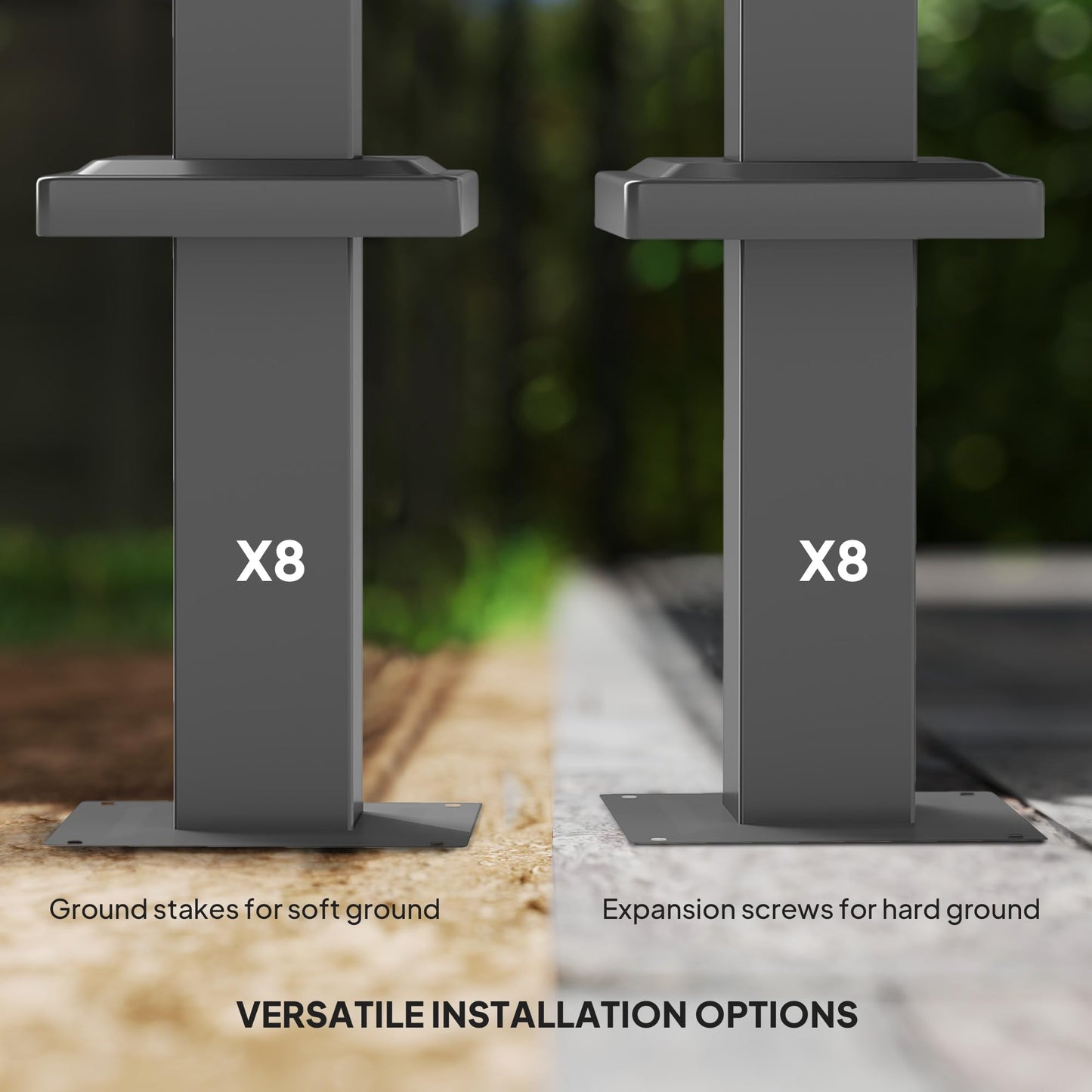 Outsunny 3 x 3(m) Garden Pergola with Retractable Roof and Magnetic Fixture, Outdoor Gazebo Pergola Kit Sun Shade Canopy, UPF30-, Grey