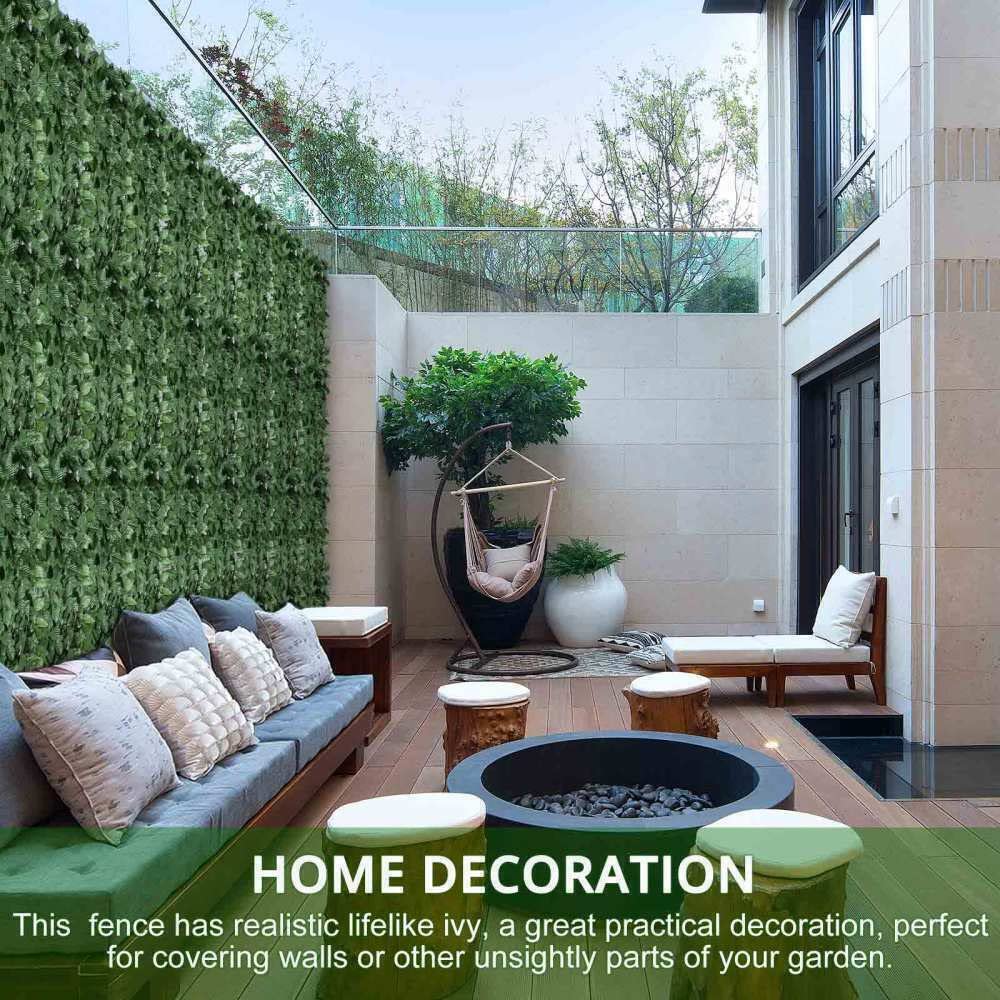 Artificial Ivy Leaf Hedge 1m x 3m Ivy Leaf Screening Roll Screening Panels On Roll Privacy Garden Fence