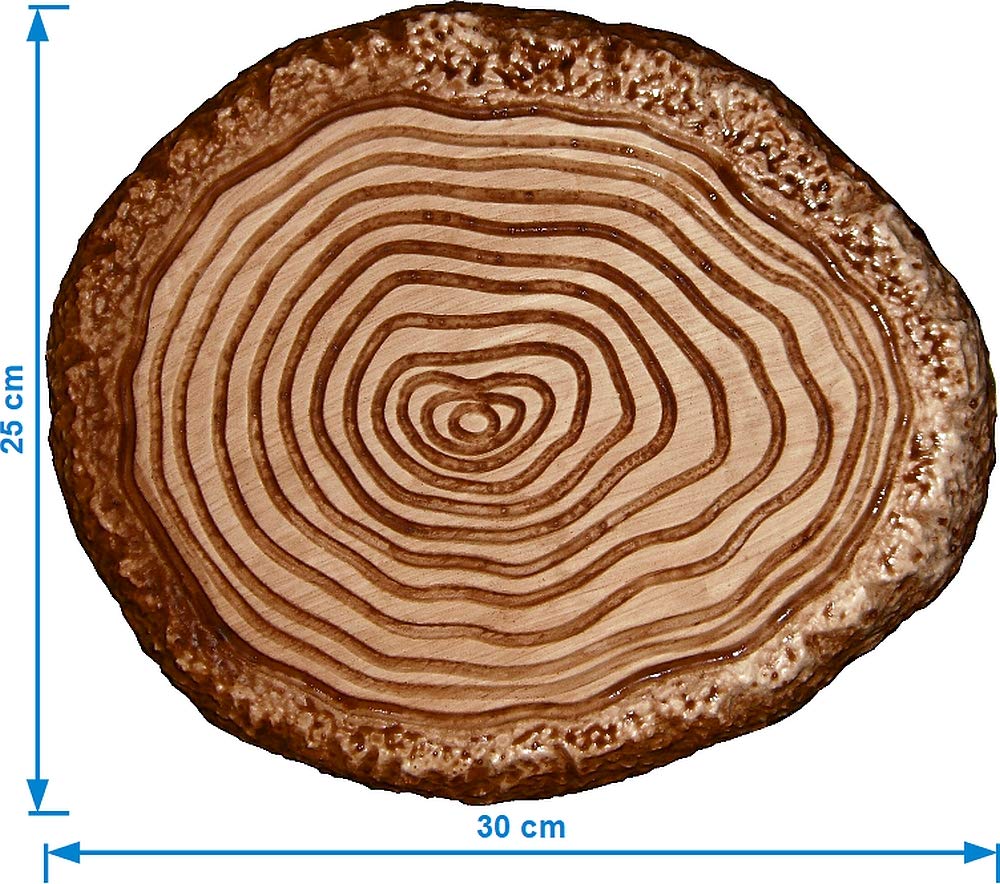 dennycraftmoulds Tree Trunk Stepping Stone Mould Reusable ABS Plastic Mold For Making Concrete Garden Paving Slabs