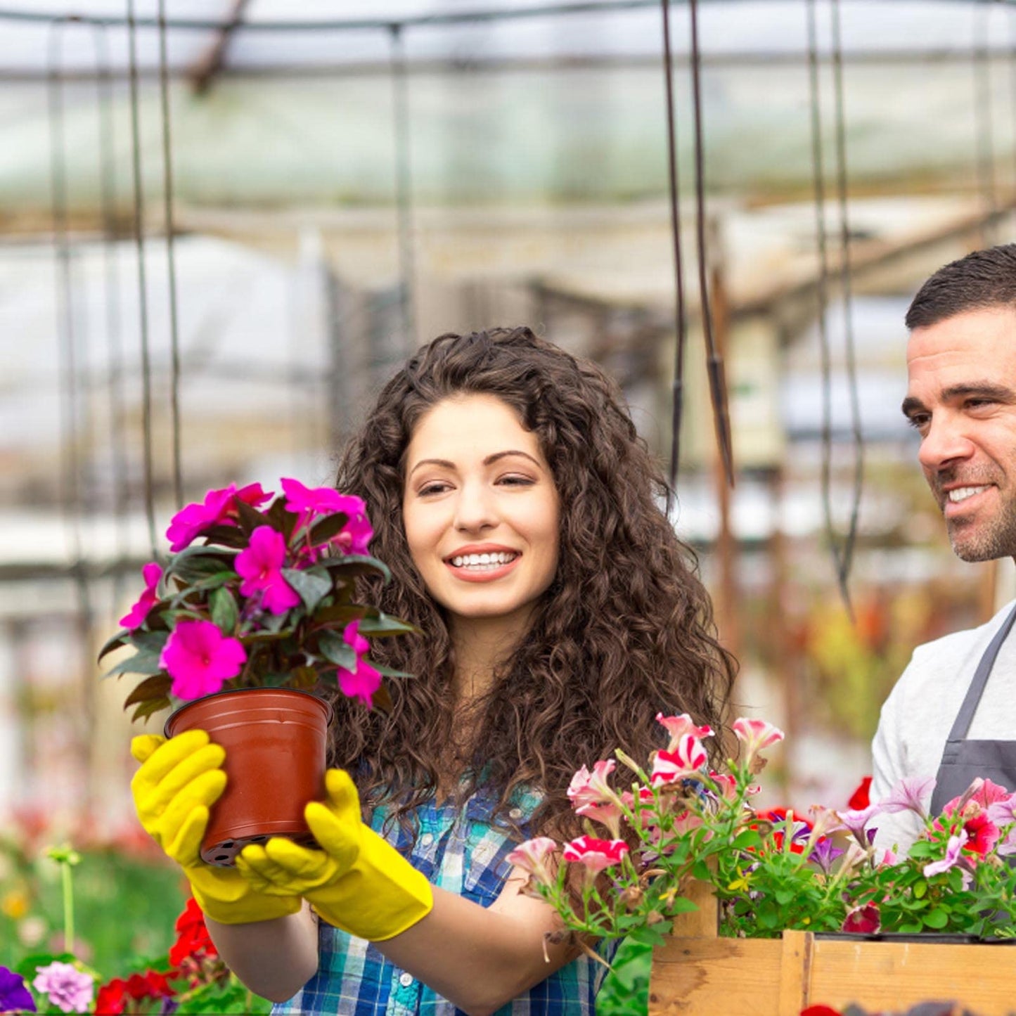 E-KNOW 150 Pcs 15 cm Plastic Plants Nursery Pot/Pots Seedlings Flower Plant Container Seed Starting Pots for Succulents, Seedlings, Cuttings, Transplanting