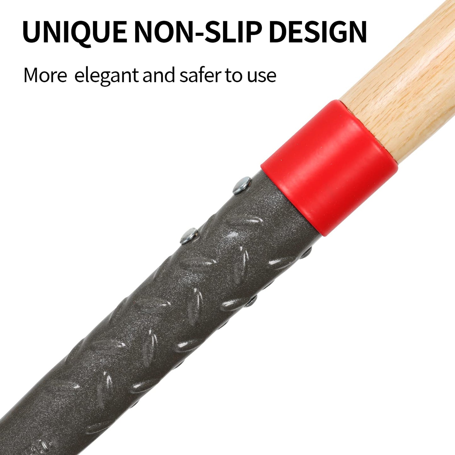 HANTOP Flat Shovel Garden Spade Shovel Trenching Shovel Square Point Shovel for Digging Gardening Planting Edging, 43 inches