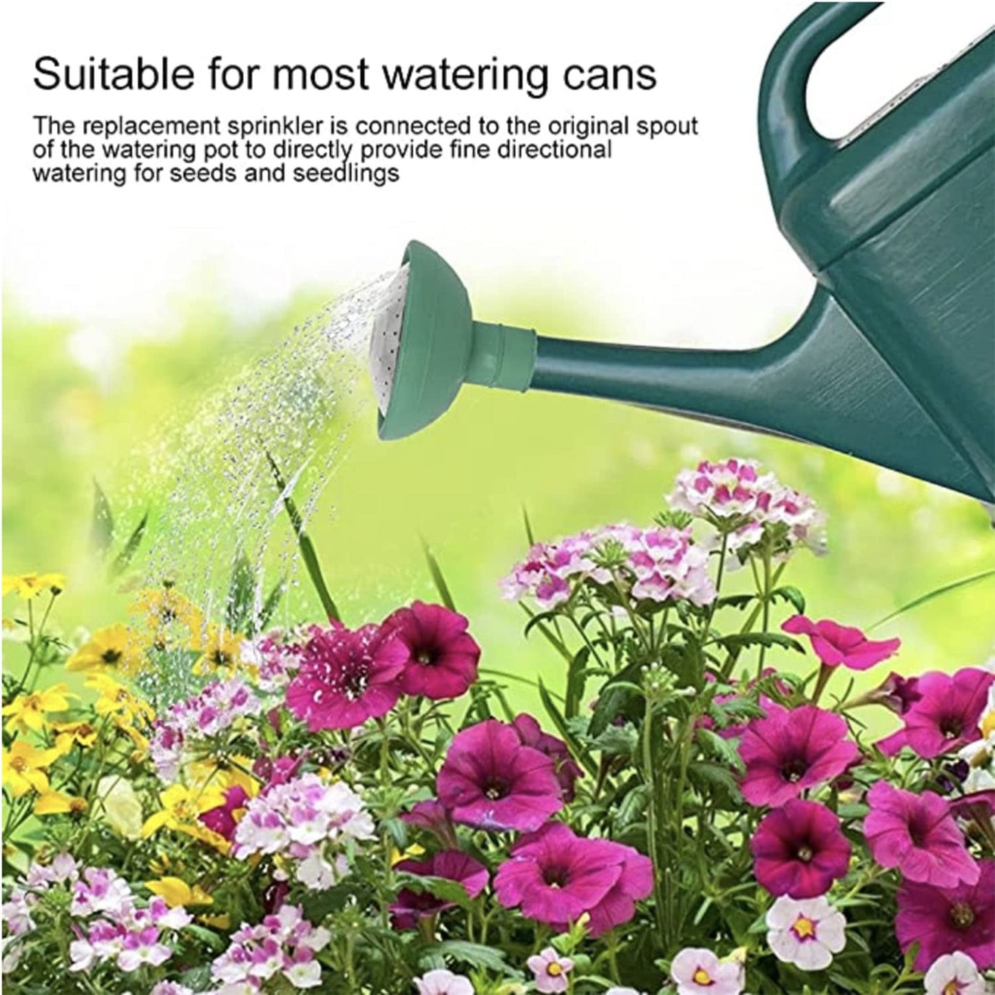 Universal Garden Watering Can Rose Head, Water Sprinkler Sprayer Fits All Standard Size Watering Cans (1 Pack)
