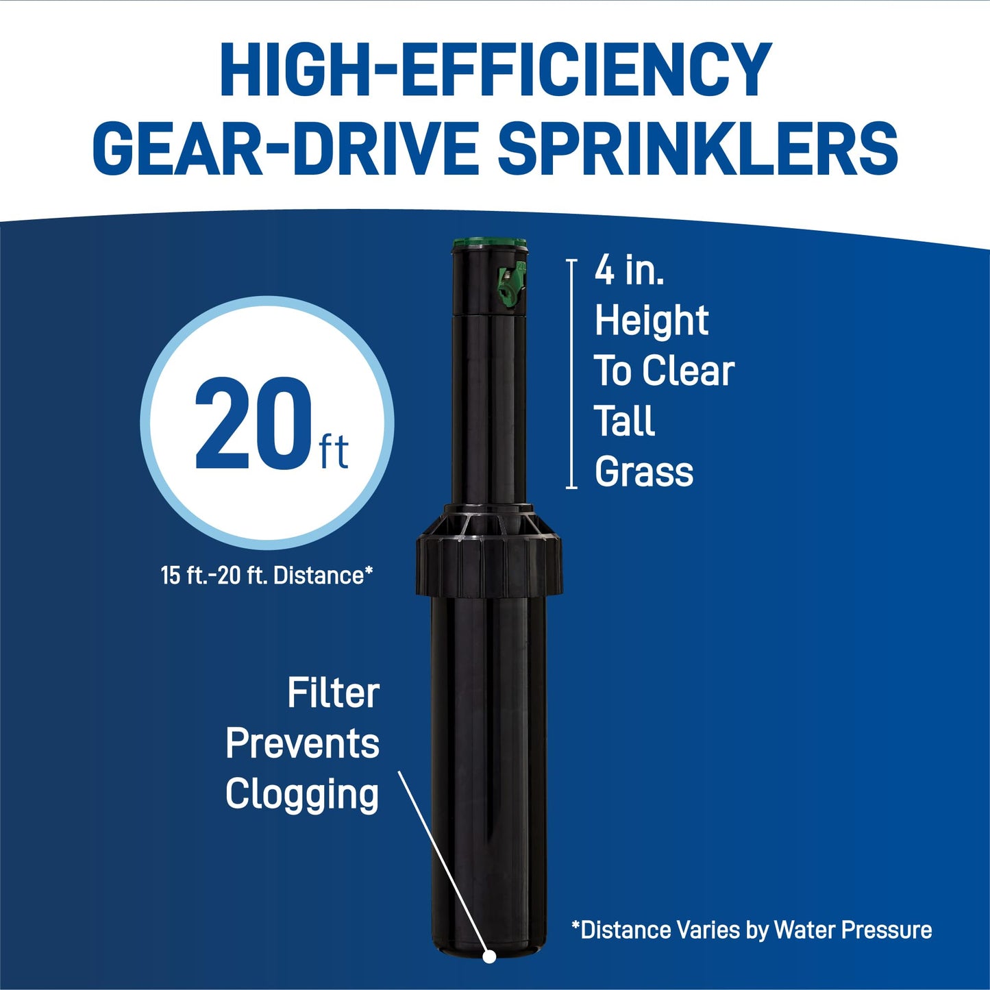 Orbit 50021 Sprinkler Kit, Blue, Black