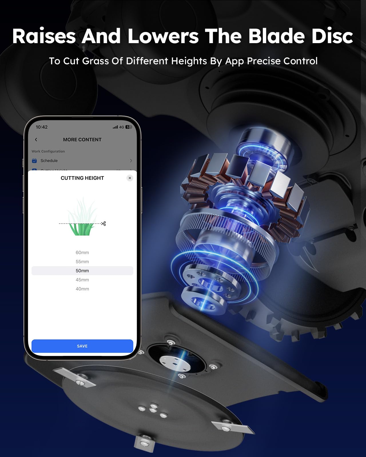 Robotic Lawn Mower Smart Robot - up to 900m², with Max 180m Boundary Wire, 300% Higher Efficiency, Smart Mowing Path, Breakpoint Detection, Low Noise 55dB, ANTHBOT Robot Lawnmower