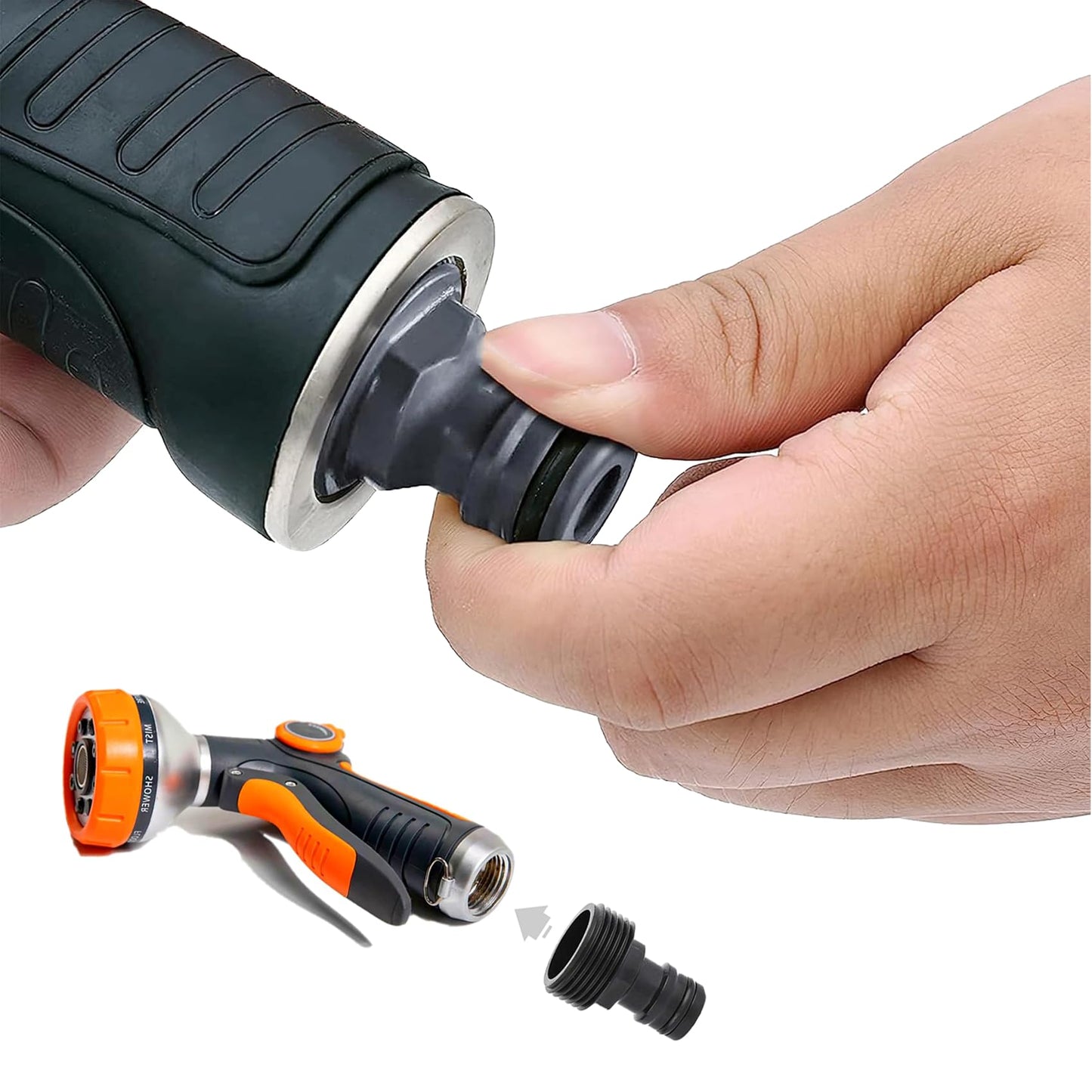 HAFRILY 4Pcs Hose Connector 3/4" Male Hose Connector and 1/2" Male Threaded Tap Connector Fittings for Garden Adapter Quick Connector