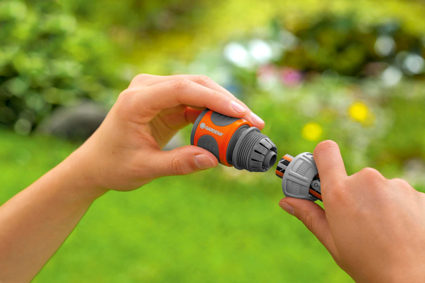 Gardena Hose Connector Set 13 mm (1/2 inch) and 15 mm (5/8 inch): For the beginning and end of the hose, connector to fit all Original system parts, UV and frostproof (18279-20)