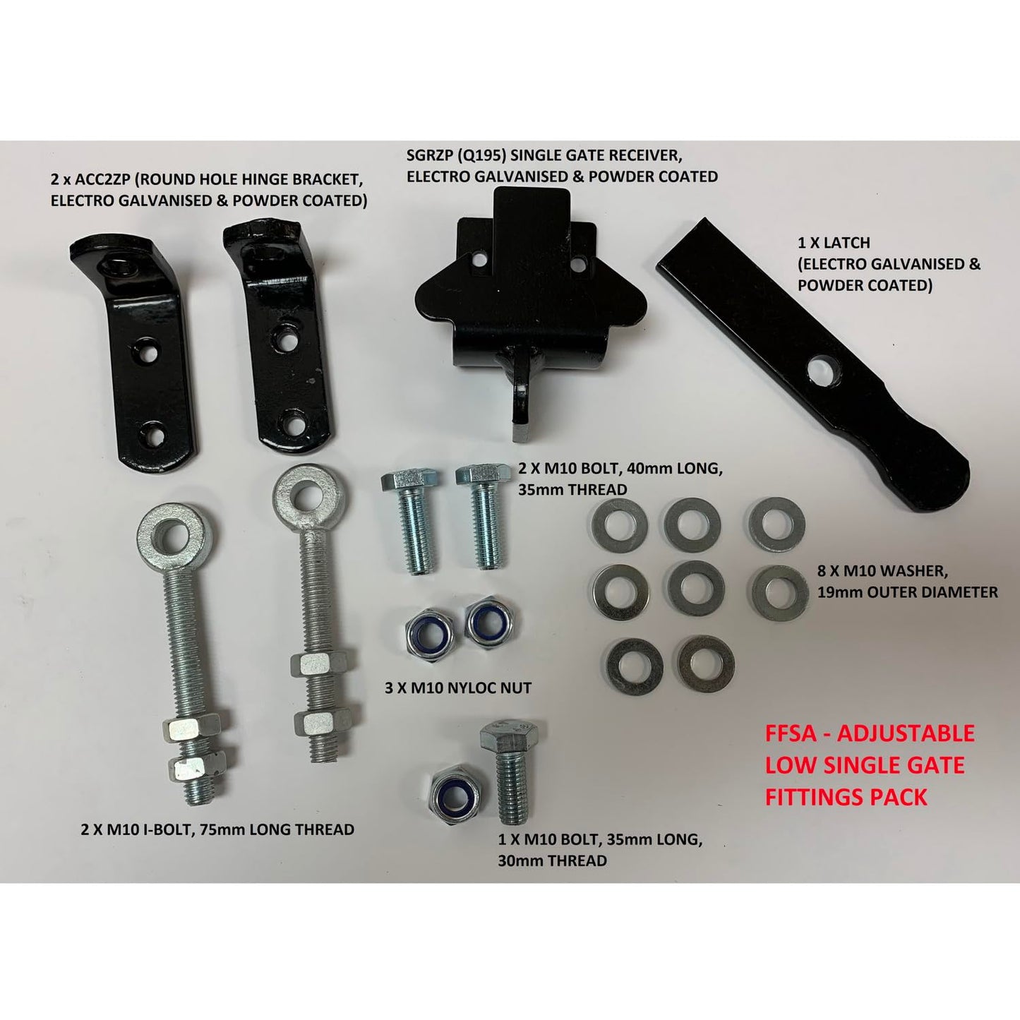 Manor Ball Top Metal Garden Gate Galvanised Wrought Iron Pedestrian Swing Gates (1067mm Gap X 915mm High MAZP05/5)