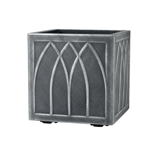 Stewart 5121031 32 cm Square Versailles Planter - Pewter