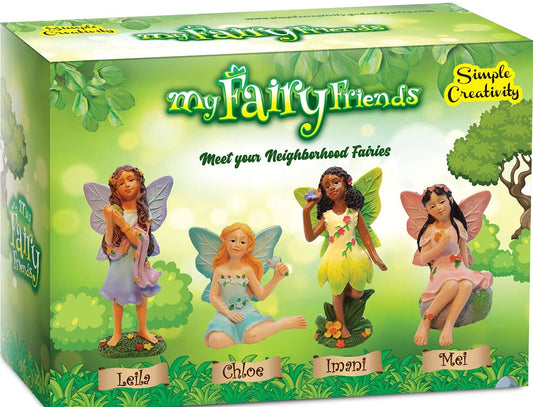 Simple Creativity Fairies for Fairy Garden Miniatures Accessories Outdoor and Indoor Decor, Miniature Doll Figurines Supplies Fairy House Mini Figures for Kids