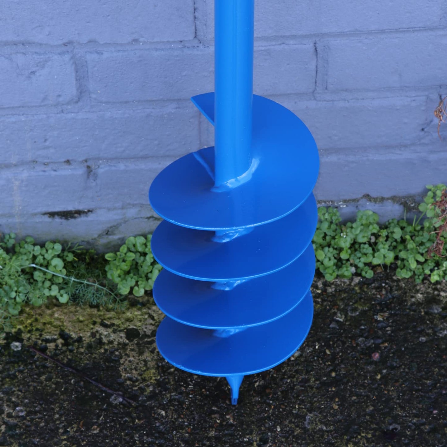 Woodside Manual Garden Earth Auger 150mm Fence Post Hole Digger, 15cm Diameter, 105cm Length