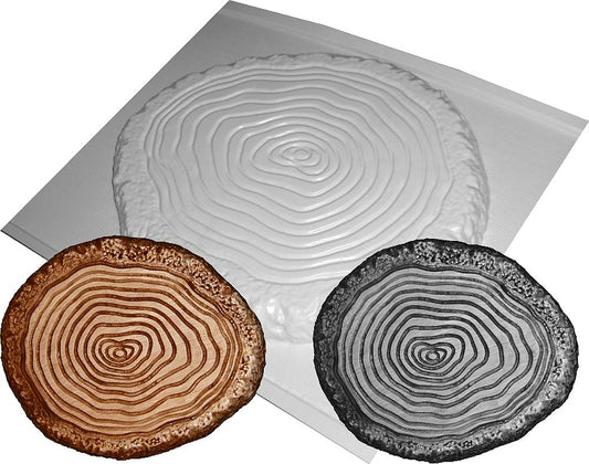 dennycraftmoulds Tree Trunk Stepping Stone Mould Reusable ABS Plastic Mold For Making Concrete Garden Paving Slabs