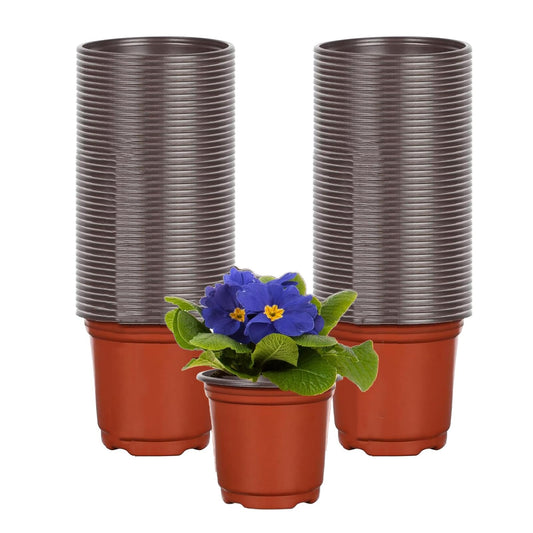KPYZLBD Plant pots 100 Pcs, Plastic Flower Pots 10cm, Seedling Pots, Seed Planting Pots, Common for Vegetables, Fruits, and Herbaceous Plants