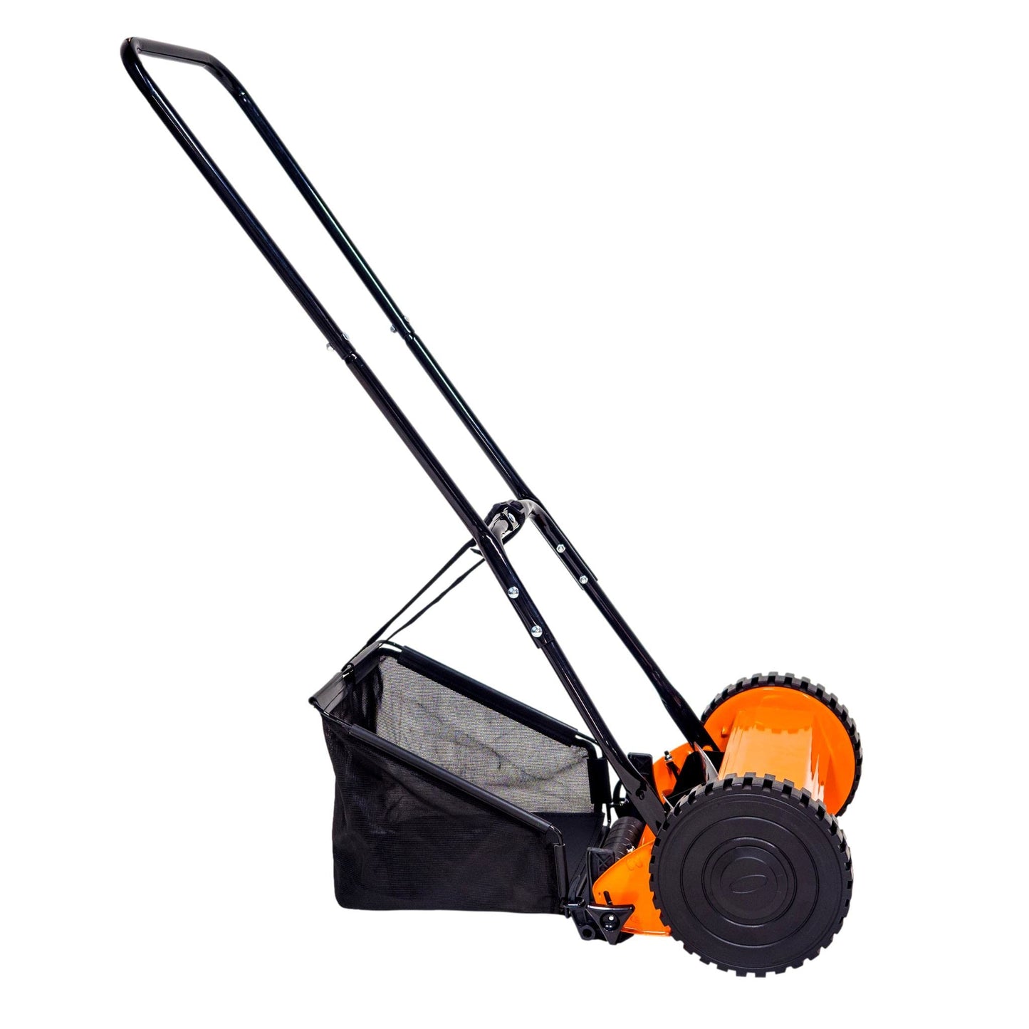Manual Lawn Mower for Garden - Manual Grass Cutter Machine with 12"/30cm Cutting Width | Cylinder Lawnmower with Roller with 17L Collection Bag | Environmentally Friendly Hand Push Lawn Mowers | eSkde