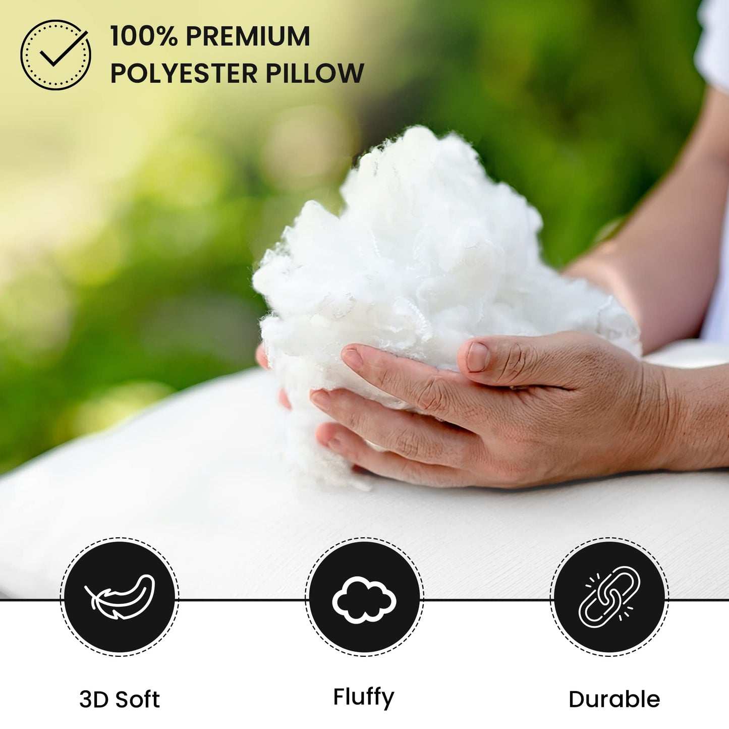 Foamily Set of 4-18 X 18 Premium Outdoor Water Resistant Stuffer Pillow Throw Inserts Sham Square Form, 18" L X 18" W, Standard/White @ M&A STYLE