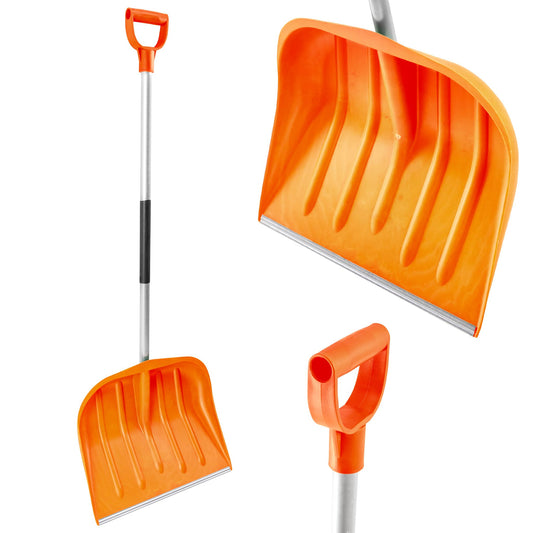 KB Tools Snow Shovel for Driveway – Heavy Duty Polypropylene Snow Shovels with Aluminium Handle – Cordless Snow Shovel for Garden, Yard, Patio – Recycled Material – Made in EU