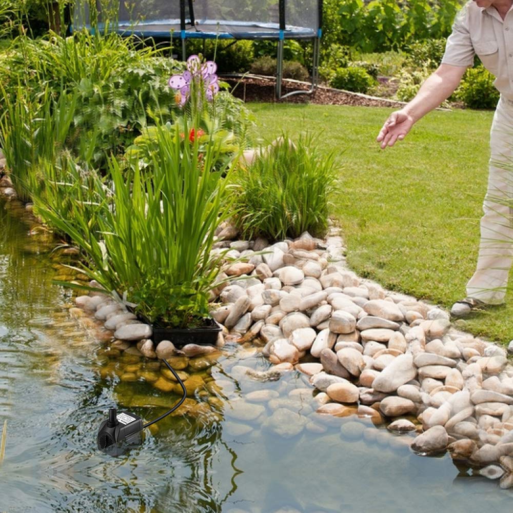 Cadrim Submersible Water Pump, Aquarium Water Pumps 1200L/H 25W Fountain Water Pump with 2 Nozzles for Pet Fountains/Pond/Aquarium/Fish Tank/Statuary/Hydroponics 300Gph