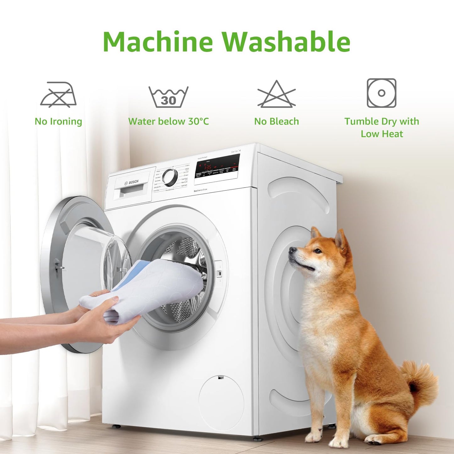 Artificial Grass for Dogs with Reusable Puppy Pad, Dog Toilet Grass Mat Potty Training Grass Pads for Dogs Washable Puppy Grass Reusable Puppy Pads Dog Grass Pee Pad (46x71cm)