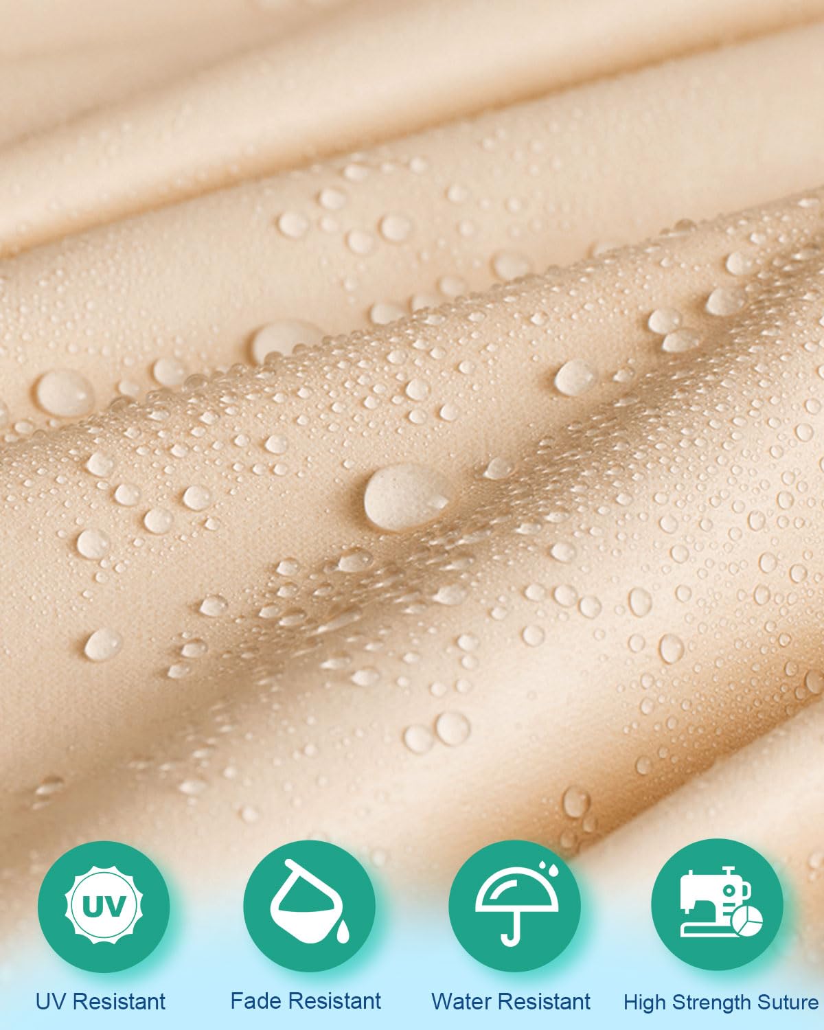 3x4m Premium Sun Shade Sail Rectangle, 420D Waterproof Fabric, 95% UV Block, Includes Free Rope and 304 Stainless Steel Fixing Kit, Perfect for Backyard, Garden, Patio, Yard, and Parties (Yellow)