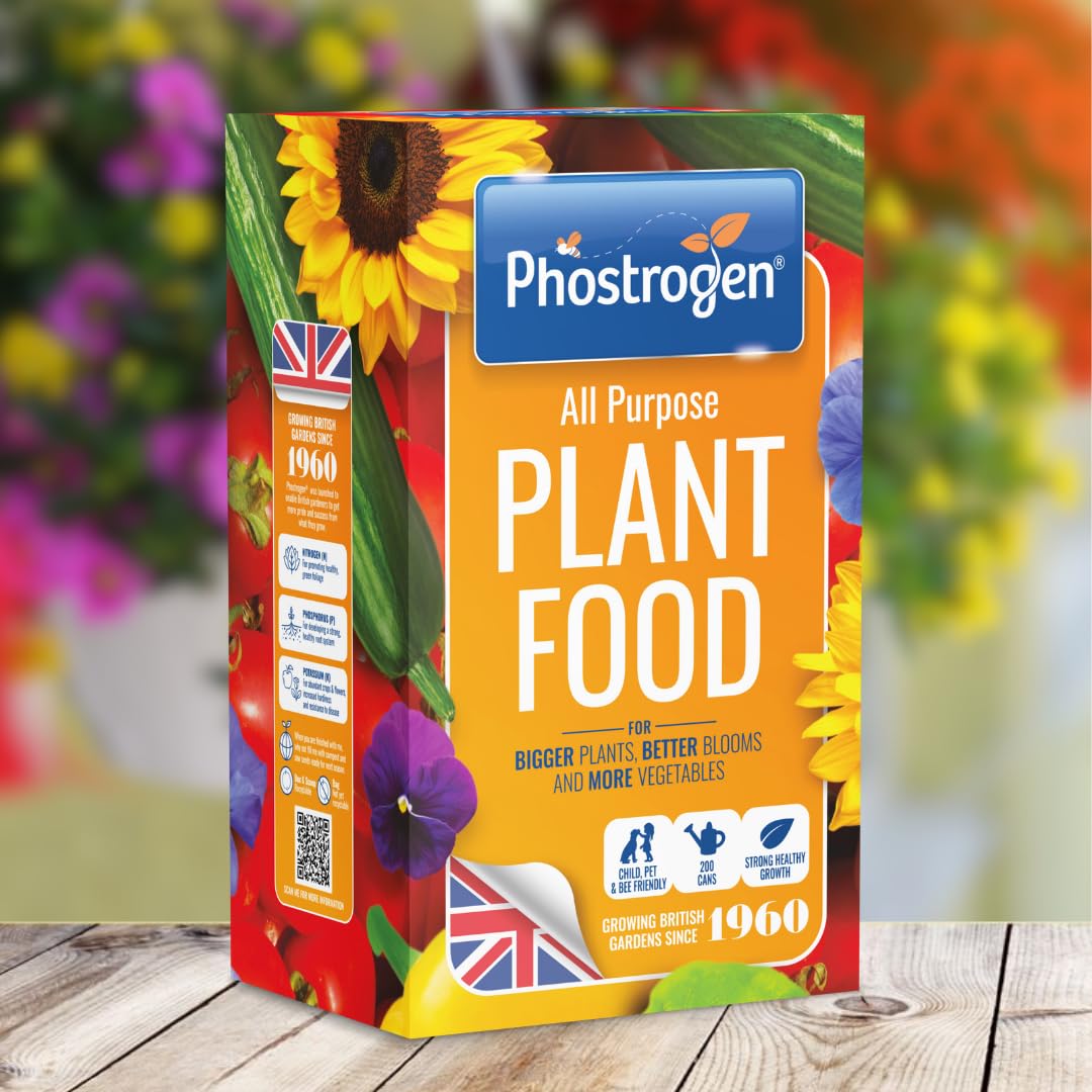 Phostrogen All Purpose Plant Food, 2kg - Plant and Edibles Fertiliser Feed - for Promoting Healthy Growth - Improves Drought Resistance - Plant Nutrition - Indoor and Garden Use