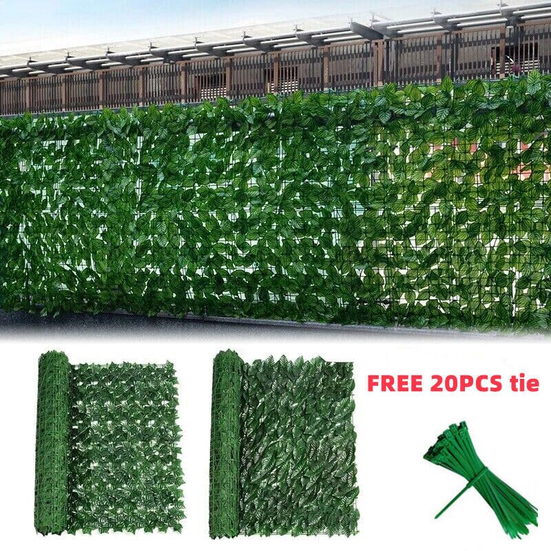 Artificial Ivy Leaf Hedge 1m x 3m Ivy Leaf Screening Roll Screening Panels On Roll Privacy Garden Fence