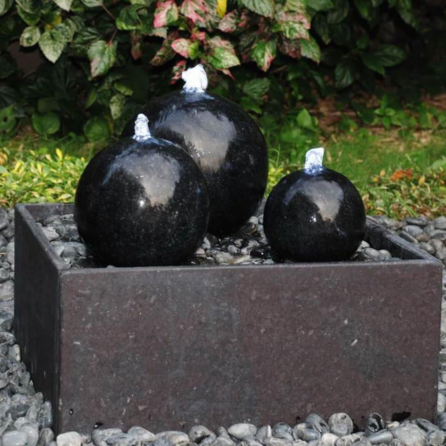 Forever Speed Submersible Water Pump 1500L/H Fountain Pump with Lighting 3 White LED Ring for Garden, Fountain, Aquarium, Pond, Birdbaths, Fish Tank