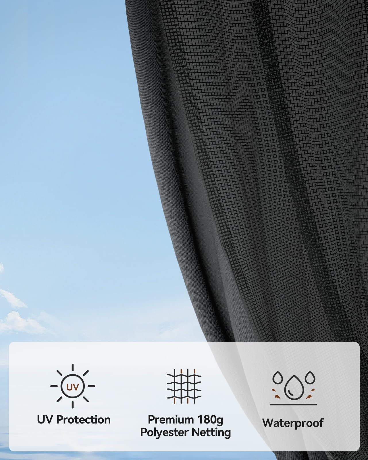 The Fellie 3M x 4M Gazebos with Double Tiered Roof, Large Outdoor Garden Gazebos with Mosquito Netting, Heavy Duty Metal Gazebos for Garden, Patio, Party, Camping, Waterproof, Dark Grey