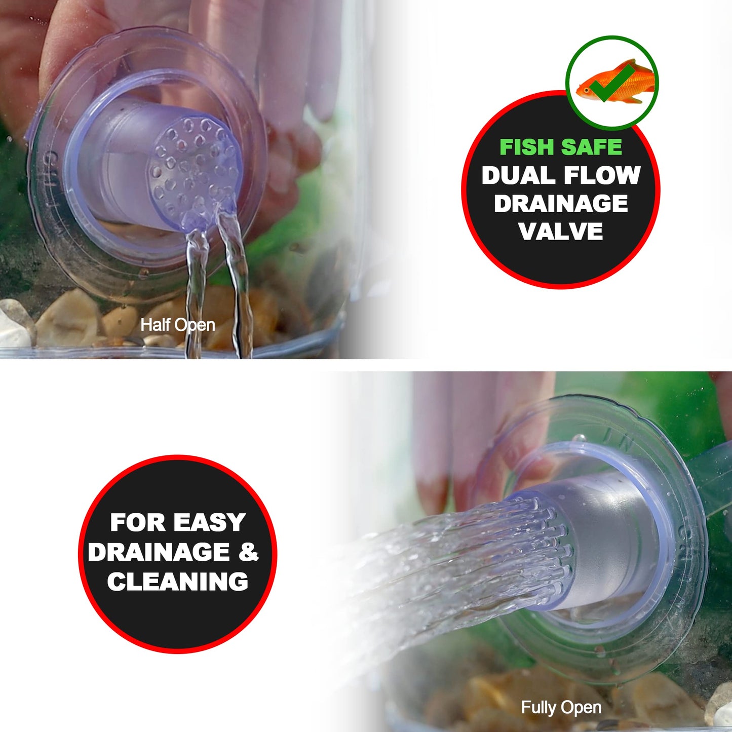 Roamwild Pop Up Pond Garden Water Feature Pond Set - Raised Aquarium For Patio Kit With Easy Fit Aeration Pump - 700mm/27.5 inches Diameter x 270mm/10.62 inches high. Capacity 105 l / 23 Gallons