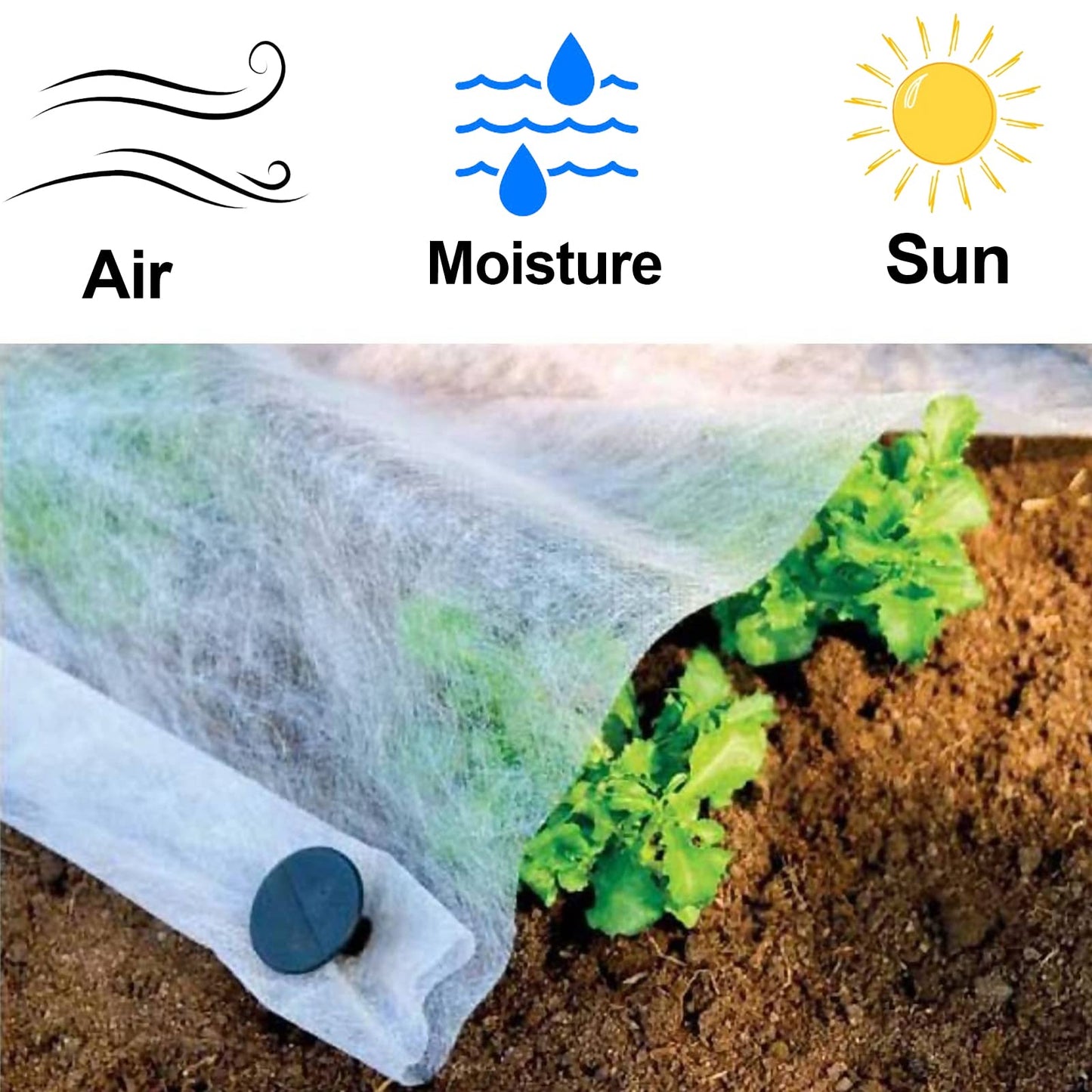 Muzhira Garden Fleece – 17gsm, 1m x 10m