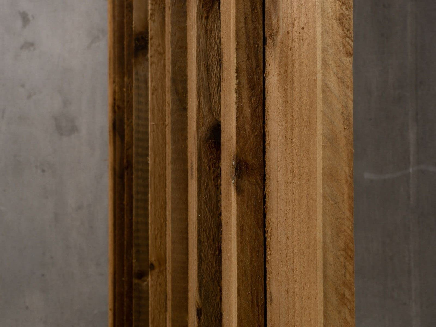 Featheredge Arch top, Wooden Garden and Side Gates (v3)(H-1200, W-800, Brown Finish)