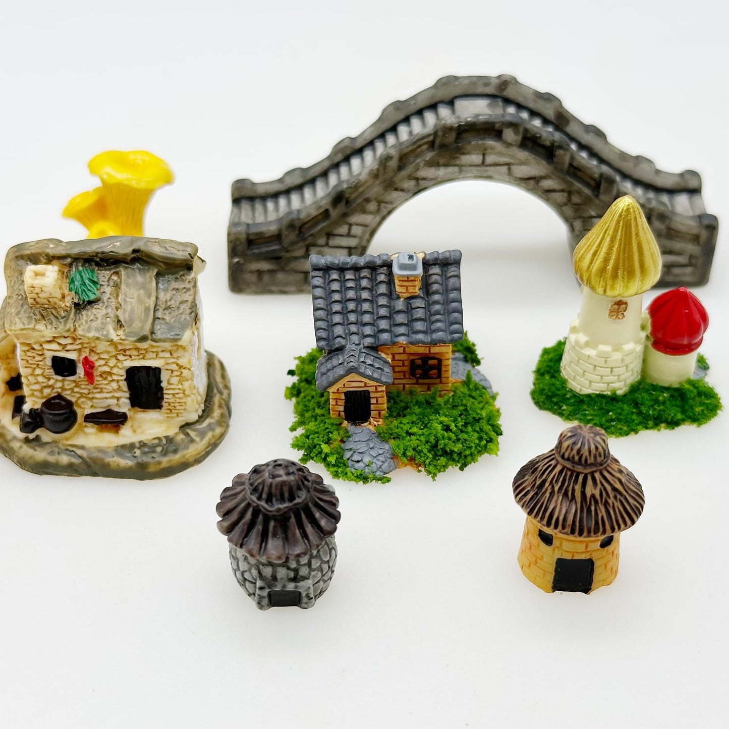 Cayway 83 PCS Fairy Garden Accessories Outdoor, Fairy Garden Supplies Micro Landscape Decoration, Mixed Model Trees for DIY Craft Garden Decoration