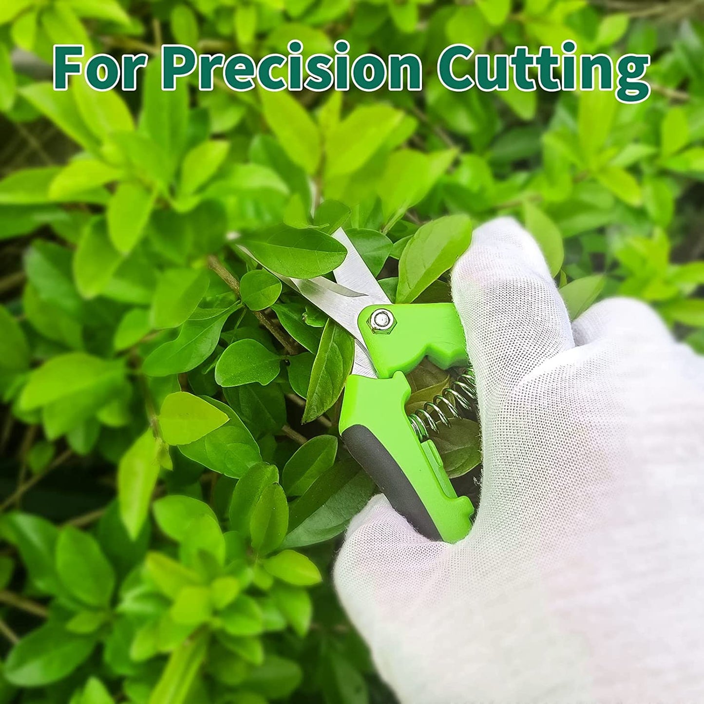 Professional Pruning Shears, Trimming Scissors - Straight Tip, Gardening Hand Pruner Pruning Shear Stainless Steel Blades Comfort Grip Locking Handle