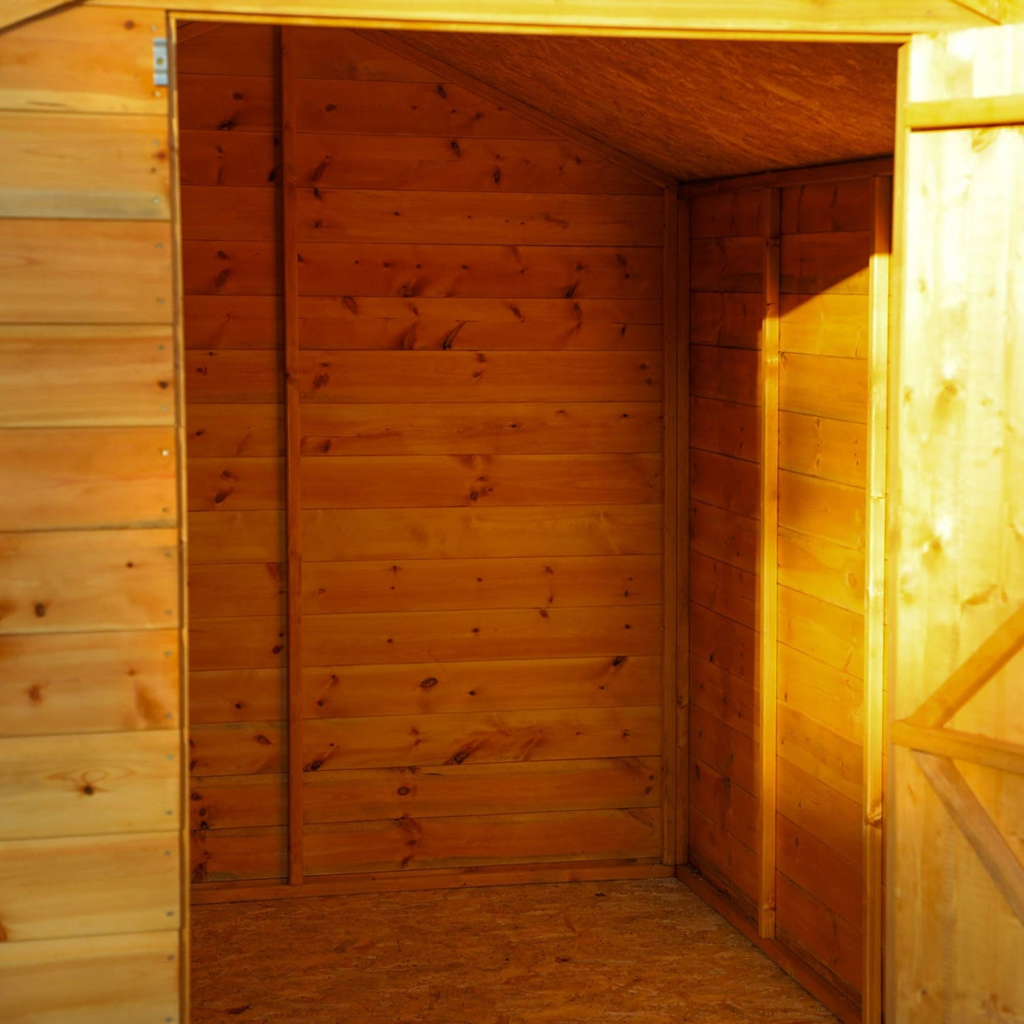 Waltons 8x6 Wooden Garden Shed | Shiplap Apex Roof Outdoor Storage Shed with Windows & Single Door | Tongue & Groove Timber | 8ft x 6ft Weatherproof Shed with Felt & Fixings