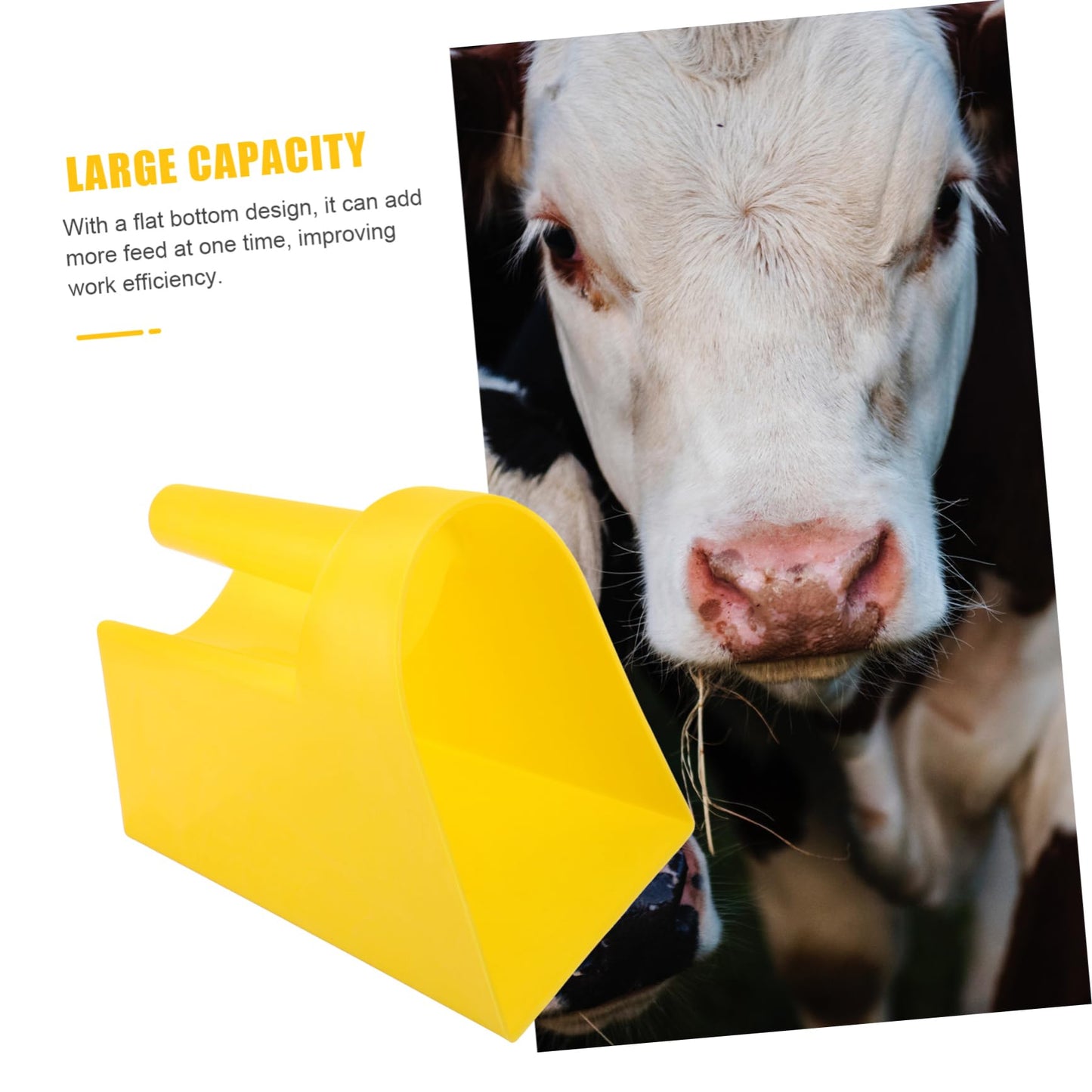 BESPORTBLE Heavy Duty Large Handheld Scoop for Garden Household Farm Livestock Feeding