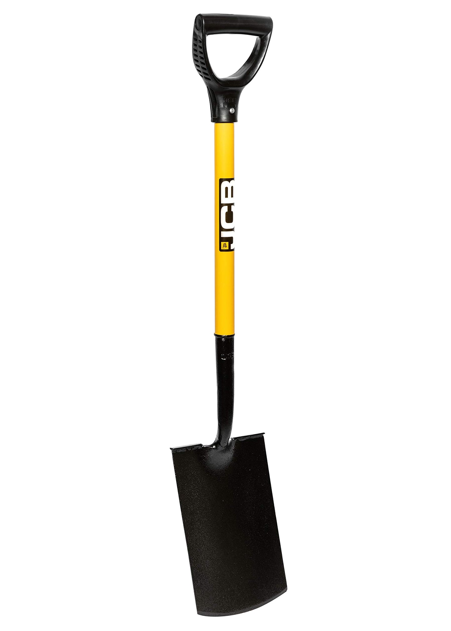 JCB - Professional Metal Shovel and Spade, Long Handle, Heavy Duty Construction Site and Garden Tools for DIY - Expertly Constructed