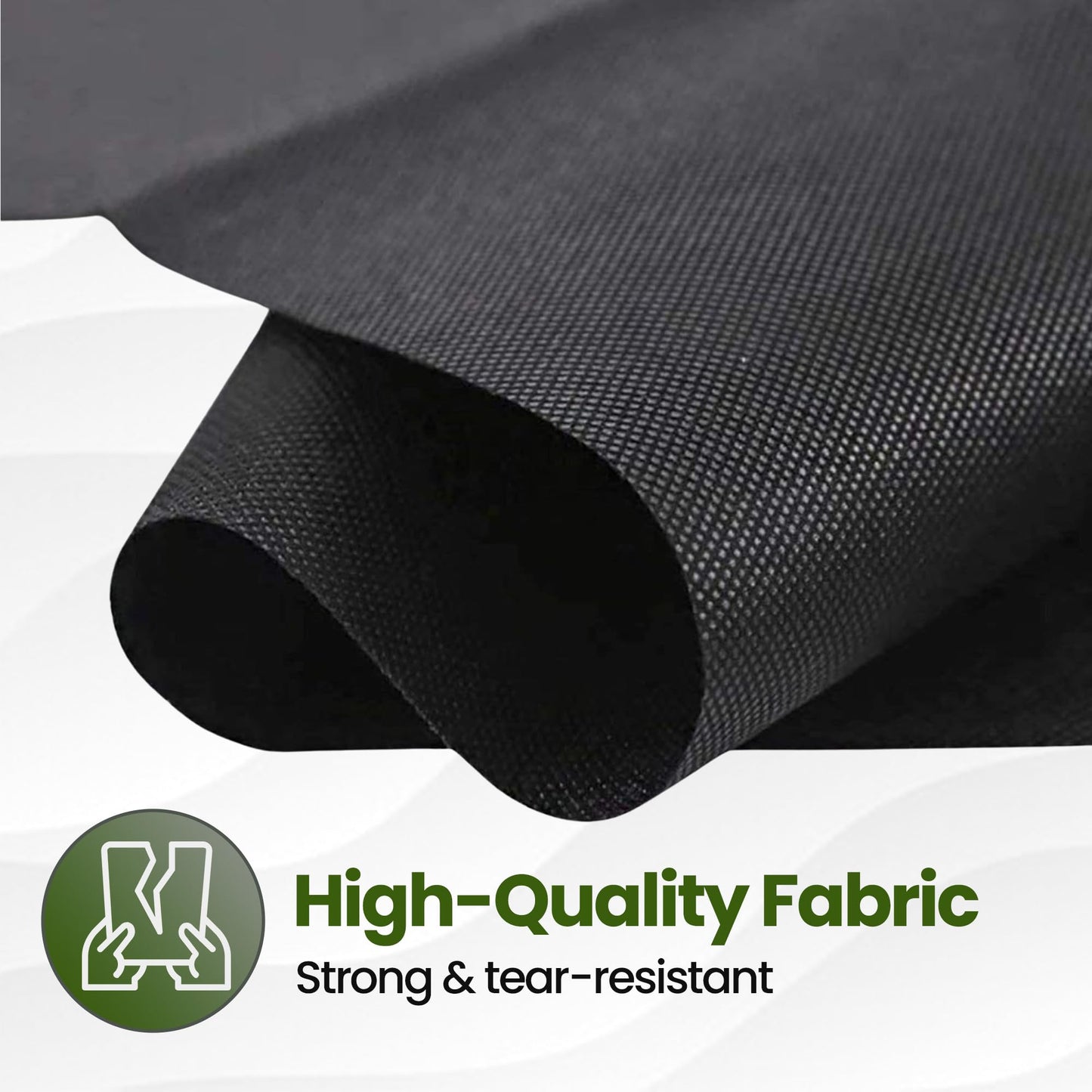 Albert Austin Weed Control Membrane Durable Weed Barrier Fabric UV Stabilised Weed Barrier Breathable Customisable Garden Membrane Roll for Pathways Flower Beds and Vegetable Gardens (25m x 1m)