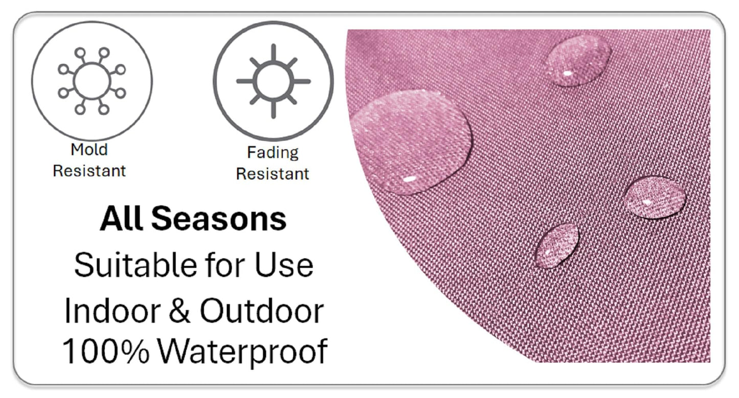 Olivia Rocco Waterproof Cushions Outdoor Indoor Hollowfibre Filled & Breathable Decorative Cushion 43 x 43 cm for Patio Garden Bench Sofa Furniture Living Room Bed Chair Scatter, (Peacock)