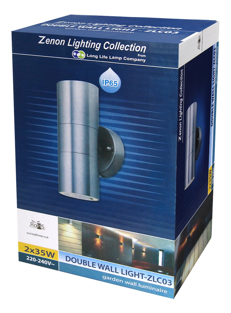 Modern Stainless Steel Up Down Double Wall Spot Light IP65