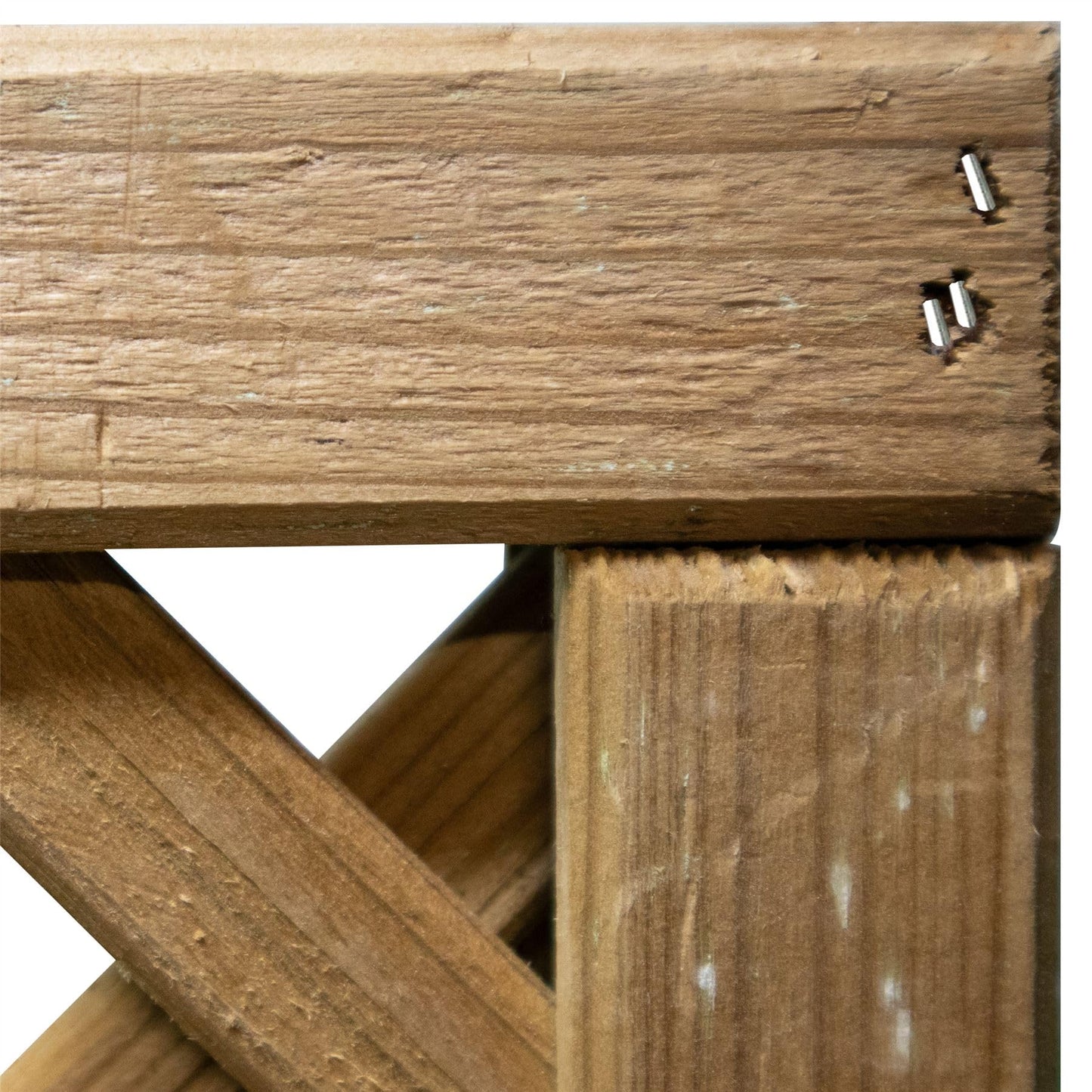 Premier Elite Alderley Rounded Edge Smooth Lattice Trellis Pressure Treated Fence Topper Panel or Wall Climber Width: 6ft (183cm) x Height: 3ft (90cm | 900mm) Standard 40mm x 40mm Hole Design