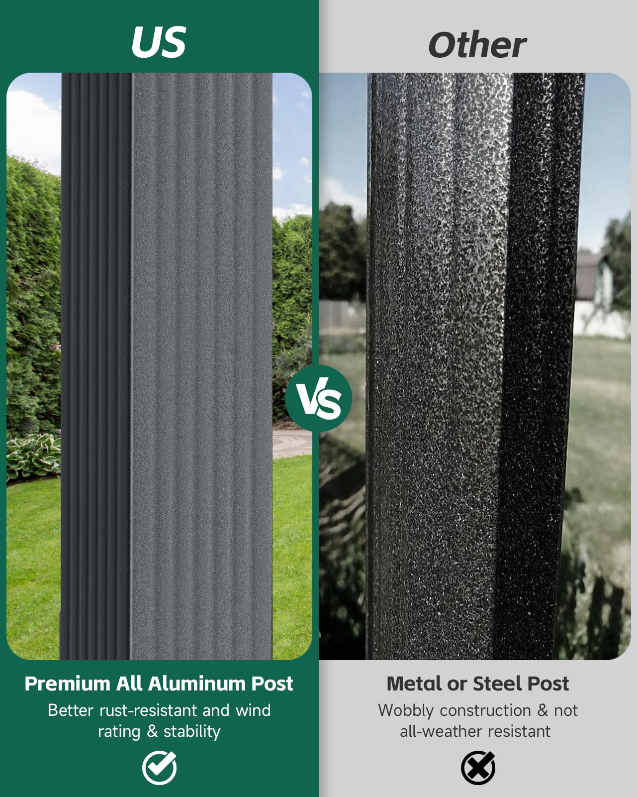 The Fellie 3M x 3M Aluminium Pergola with Retractable Roof, Outdoor Garden Gazebos Water-resistant, Large Metal Retractable Pergola Sun Shade Shelter for Garden, Patio, Poolside, Party, BBQ, Dark Grey