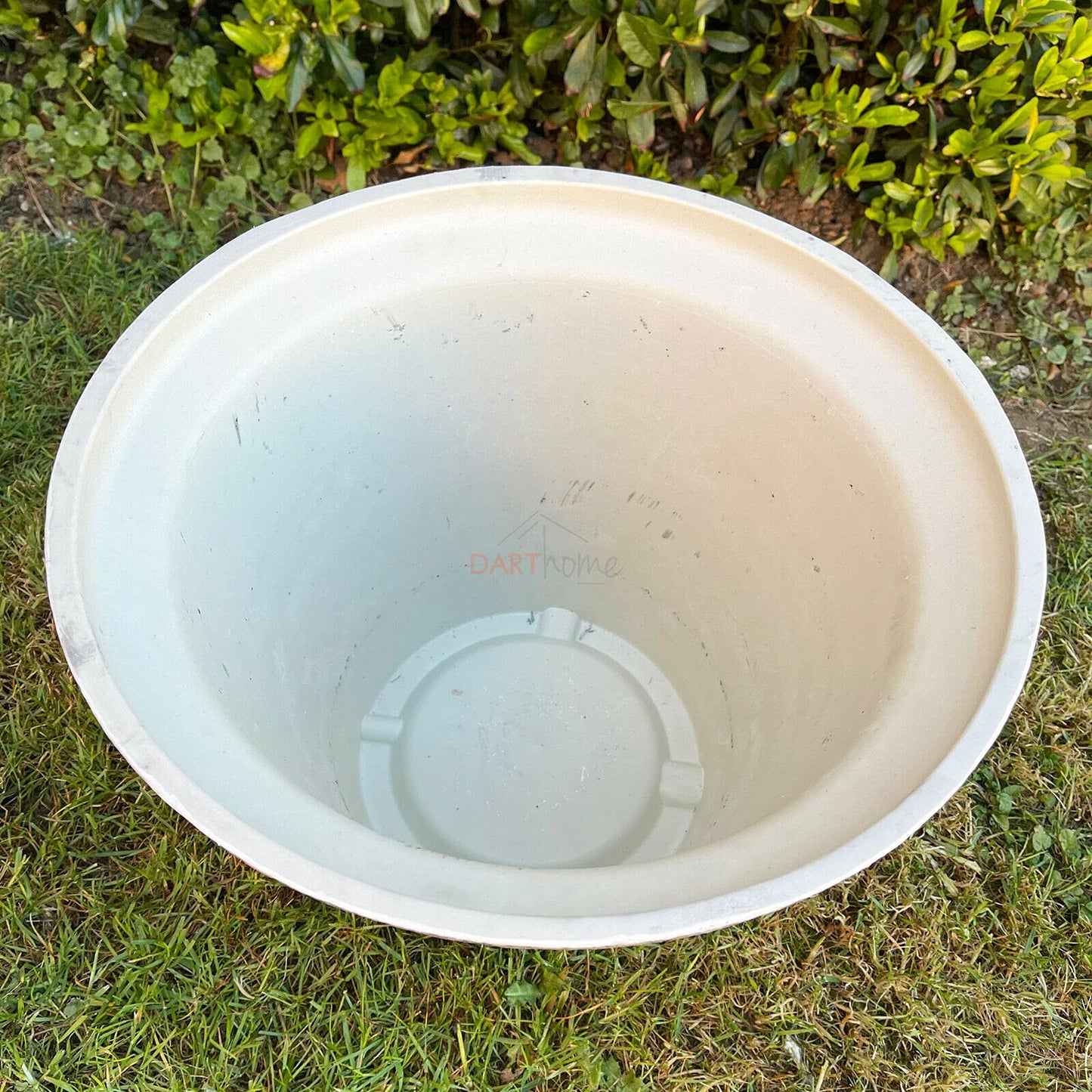 Darthome Ltd Stone Effect Plastic Round Outdoor Garden Planter Plant Flower Pot Large 40cm