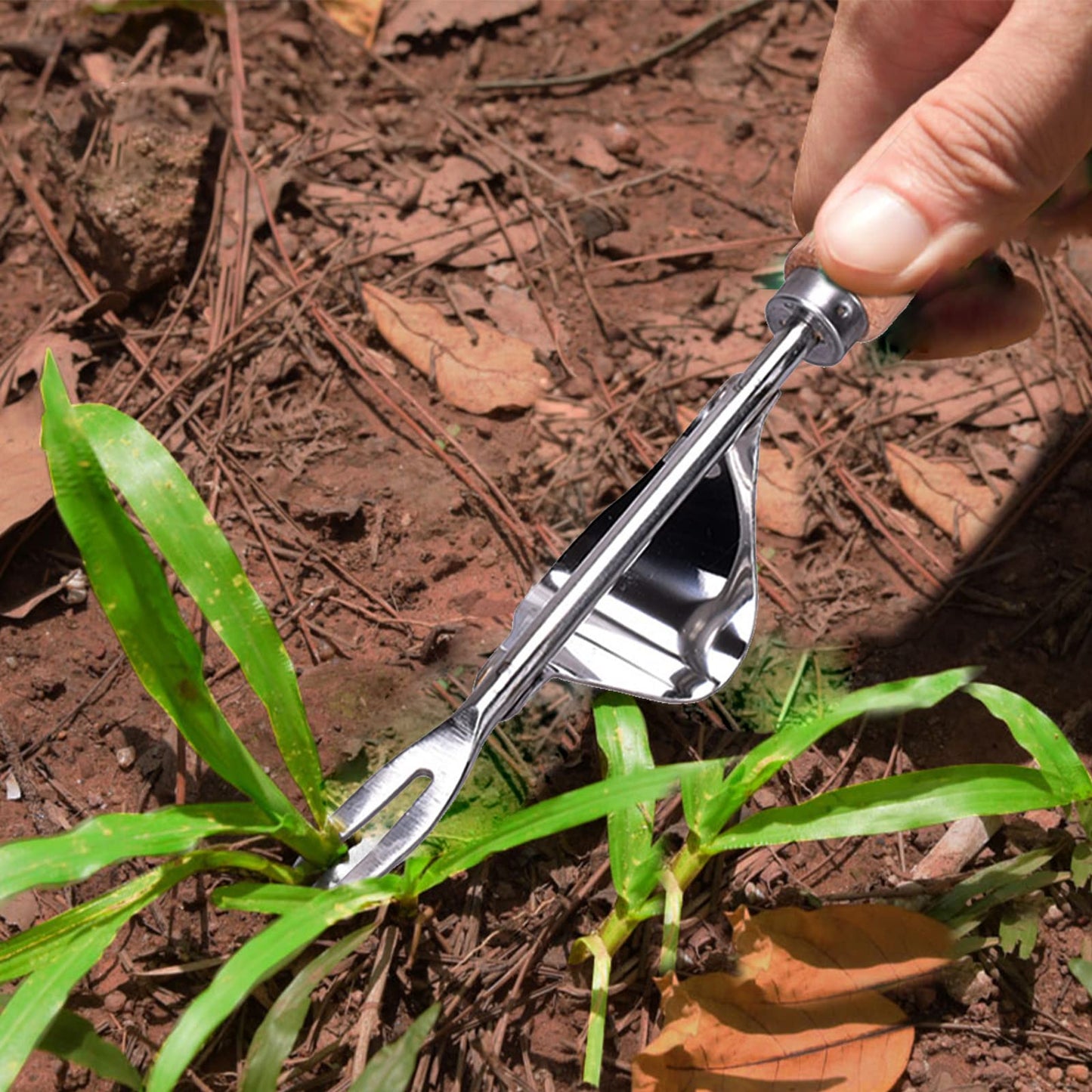 ACHANFLY Weed Remover Tool Weeder Tool Garden Hand Weed Puller Stainless Steel Dandelion Removal Tool Root Remover Manual Weed Removing Weeding Tools for Garden Grass Patio Lawn Farmland