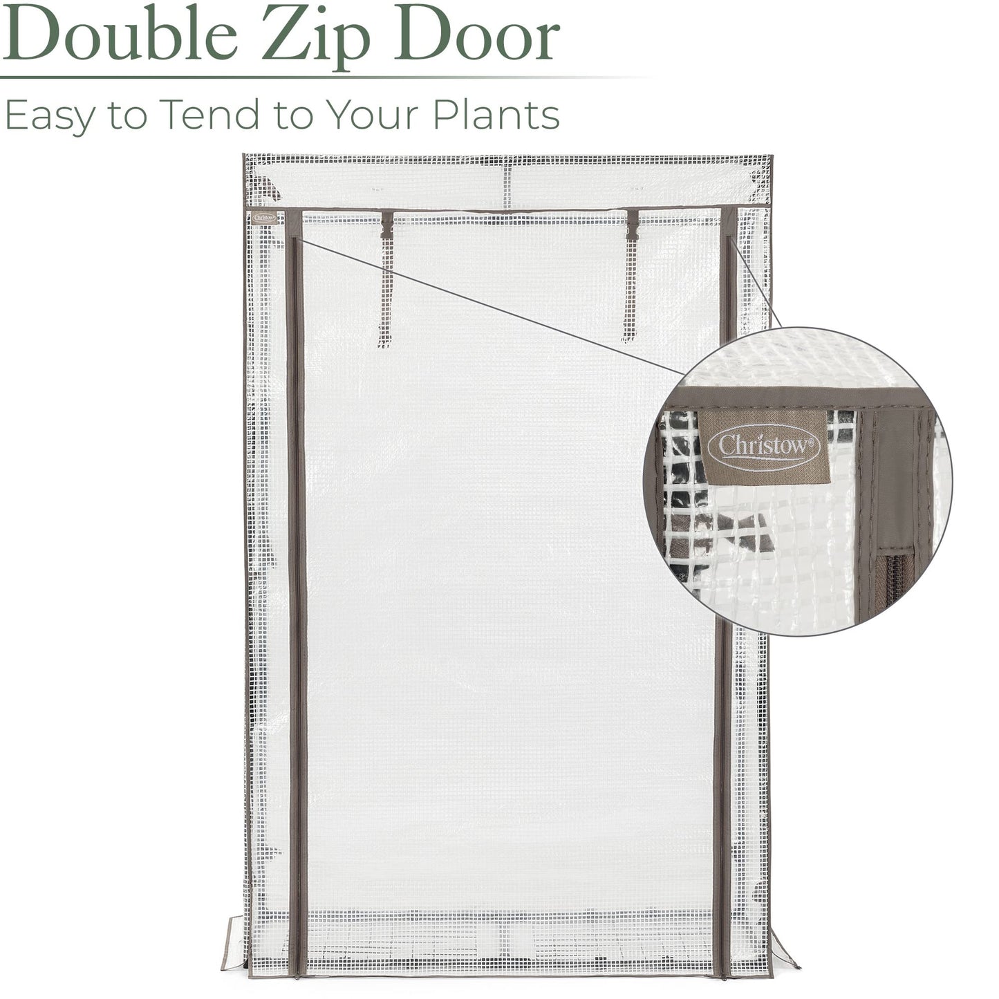 Christow Tomato Greenhouse With Reinforced Cover & Frame Garden Growhouse (Single Growbag)