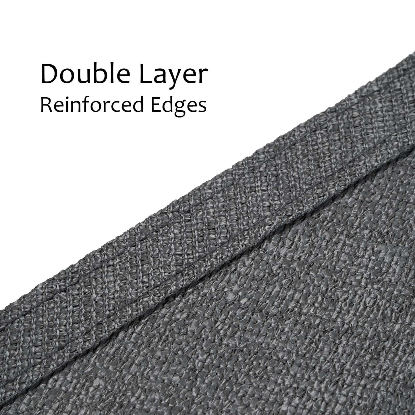 swift Sun Shade Sail 2.5m x 2.5m Square HDPE Breathable 98% UV Block 2.5x2.5 Meter Sunscreen Awning Canopy Sail Shades for Garden Outdoor Patio with Free Ropes, Anthracite