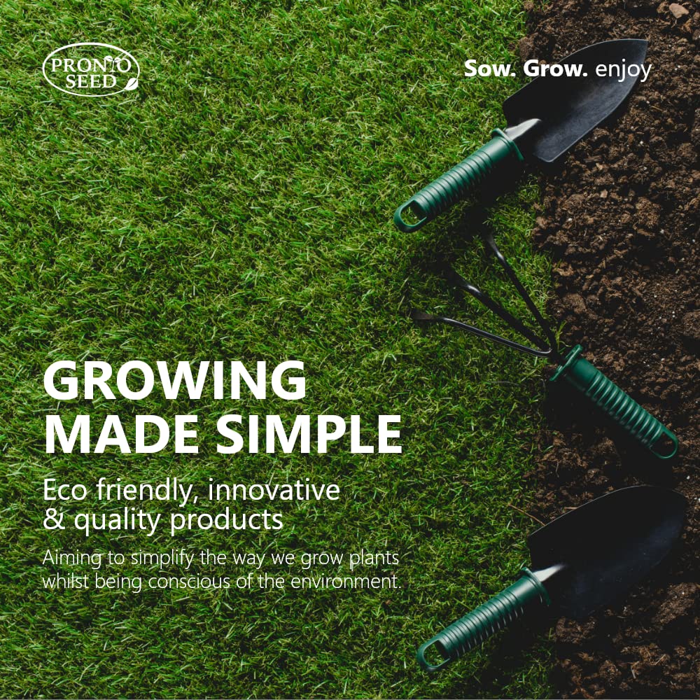 Pronto Seed Premium Grass Seed 1.4 kg - Fast Growing, Hard-Wearing - Covers 84m² for Lawns & Overseeding - DEFRA Approved & Tailored for UK Climate (1.4kg)