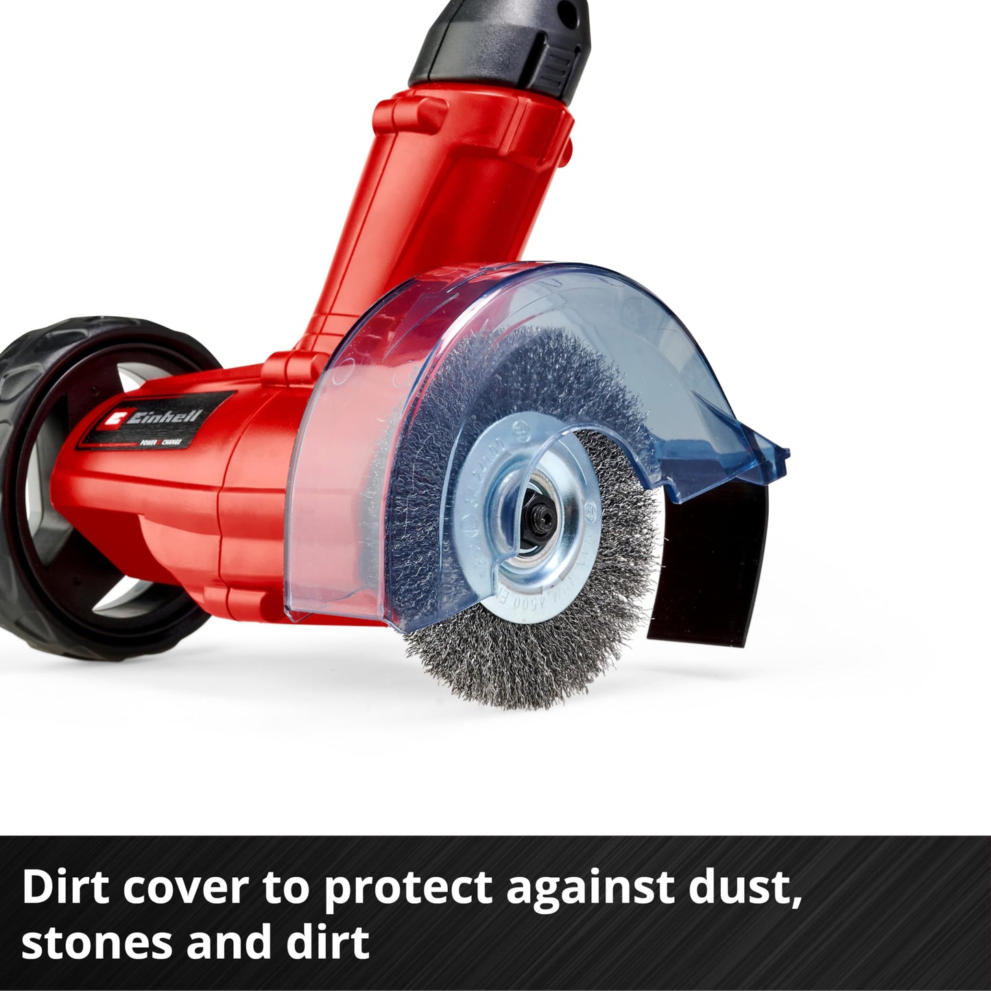 Einhell Power X-Change 18V Cordless Grout Cleaner With Battery and Charger - Adjustable Telescopic Long Handle, Replaceable Brushes (Nylon And Steel Included) - GE-CC 18 Li Patio Cleaning Kit